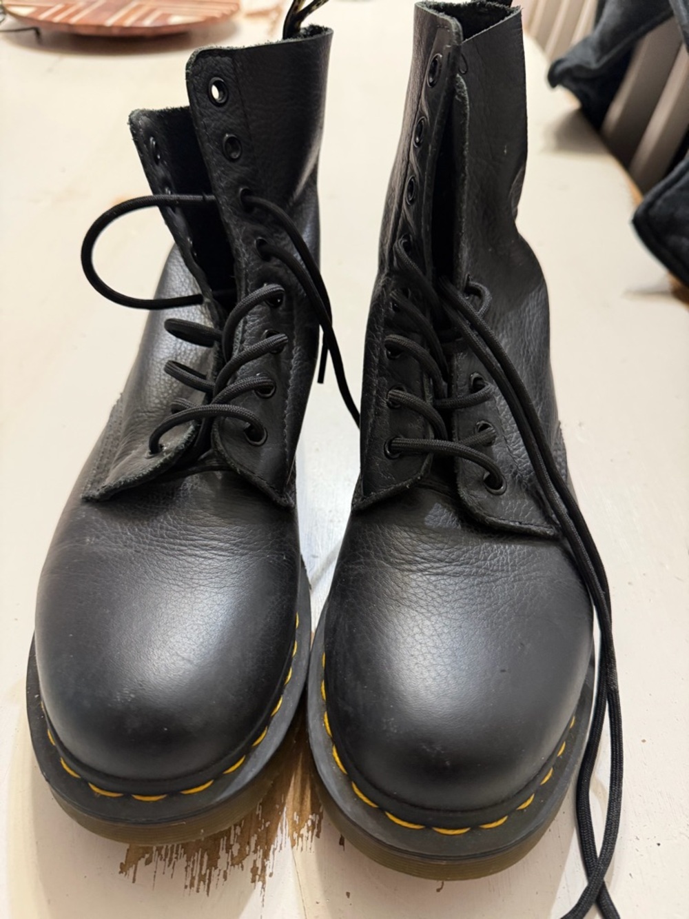 DR. Martens PASCAL Black Lace-Up Combat Boots